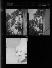 Edwards housing in Farmville; Mom resting after having triplets (3 Negatives) 1955 [Sleeve 24, Folder d, Box 8]