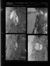 Roads under repair; wrecks (4 Negatives) undated 1955 [Sleeve 25, Folder d, Box 8]