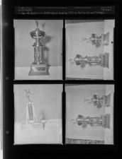 Elk's Bowl Trophy (East Carolina College vs. Morris Harvey College) (4 Negatives) (January 1, 1954) [Sleeve 1, Folder a, Box 3]
