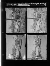 Wreck (different wreck but also labeled as in Front of Fleming Street School) (4 Negatives) (January 3, 1954) [Sleeve 4, Folder a, Box 3]