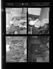 Lost Child; Making Room for Postal Trailer or Working on Recreation Building (4 Negatives) (February 1, 1954) [Sleeve 1, Folder b, Box 3]