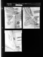 Making Room for Postal Trailer or Working on Recreation Building (3 Negatives) (February 1, 1954) [Sleeve 2, Folder b, Box 3]