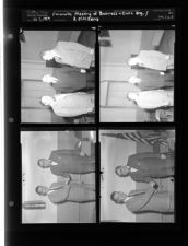 Farmville Meeting of Business and Civic Organizations ; Two Citizens (4 Negatives) (February 3, 1954) [Sleeve 6, Folder b, Box 3]