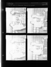 Basketball Trophies are presented (4 Negatives) (February 24, 1954) [Sleeve 52, Folder b, Box 3]