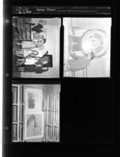 Feature: Women and children at art show (3 Negatives) (April 3, 1954) [Sleeve 13, Folder d, Box 3]