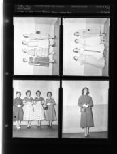 Fashion Show-College Day (4 Negatives) (April 12, 1954) [Sleeve 39, Folder d, Box 3]