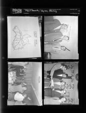 Map of Greenville showing Voting Precincts; Jaycees Meeting (4 Negatives) (April 29, 1954) [Sleeve 113, Folder d, Box 3]