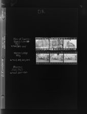 Fire at Garris Evans Lumber; Moose Lodge Meeting; Masons (6 Negatives (January 1968) [Sleeve 32, Folder c, Box 44]