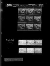 Couple receiving award from Joe Clark; Trinity FWB Church (15 Negatives), February 24-27, 1967 [Sleeve 75, Folder a, Box 42]
