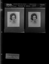 Portrait of woman -- re-photo (2 Negatives), September 19-20, 1966 [Sleeve 1, Folder b, Box 41]