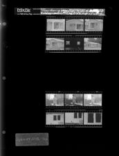 Miscellaneous photos -- Woman cleaning glass door; Inside of building; Woman in office; Outside of building (12 Negatives), September 22-26, 1966 [Sleeve 31, Folder b, Box 41]