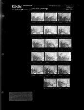 Man with paintings (17 Negatives), November 12-13, 1966 [Sleeve 42, Folder d, Box 41]