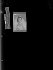 Reproduced portrait of a bride (1 negative), May 29-31, 1966 [Sleeve 63, Folder a, Box 40]