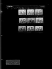 Portraits of a group of men (9 negatives), July 1-4, 1966 [Sleeve 2, Folder c, Box 40]