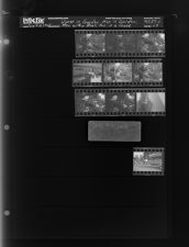 Woman in Garden; Man in a Garden; Men with a Boat; Men in a Canoe (10 Negatives), August 9-10, 1965 [Sleeve 33, Folder a, Box 37]