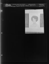 Re-photograph: Female Portrait (1 Negative), September 16-17, 1965 [Sleeve 77, Folder b, Box 37]
