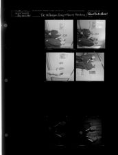 Dr. Wellington Gray and Men with Painting; John Clark and Harrell (5 Negatives), February 20-21, 1961 [Sleeve 50, Folder b, Box 26]