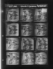 Church Ceremony (Unknown) (12 Negatives), April, 1961 [Sleeve 1, Folder d, Box 26]