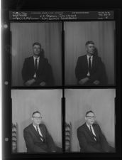 C.D. Stephens City Council Candidate; John Howard City Council Candidate (4 Negatives) (April 1, 1961) [Sleeve 4, Folder d, Box 26]