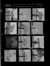 Saturday Feature-Signs and Woman (12 Negatives) (May 6, 1961) [Sleeve 22, Folder e, Box 26]