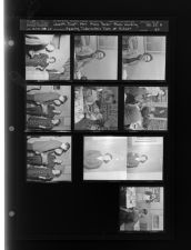 Health Dept.: Mrs. Mary Parker Stops Working; Tuberculosis tests at school (9 Negatives) (October 31, 1960) [Sleeve 97, Folder b, Box 25]