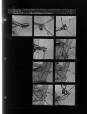 Putting Up Christmas Decorations (9 Negatives) (November 22, 1960) [Sleeve 49, Folder c, Box 25]