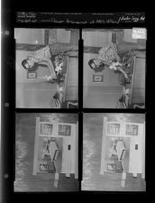 Flower arrangement at HD's office; Bostic-Sugg Ad (4 Negatives) June 8-9, 1960 [Sleeve 40, Folder b, Box 24]