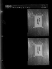 Photograph of sign (2 Negatives) August 19-20, 1960 [Sleeve 56, Folder d, Box 24]