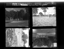 Recreation: Children on a Playground People; Playing Baseball (4 Negatives) 1950s, undated [Sleeve 2, Folder a, Box 22]