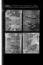 Simpson Community Building Officer's Party (4 Negatives) 1950s, undated [Sleeve 47, Folder b, Box 22]