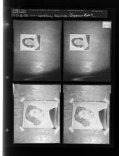 Secretary Re-photograph; Engagement Re-photograph (4 Negatives (May 16, 1959) [Sleeve 44, Folder a, Box 18]