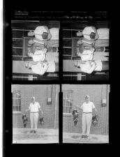 Lions Club meeting; Map with Strings of fish (4 Negatives (June 23, 1959) [Sleeve 45, Folder b, Box 18]