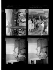 Dollar day crowds; Elderly Mr. and Mrs. Smith (4 Negatives (August 13, 1959) [Sleeve 20, Folder d, Box 18]