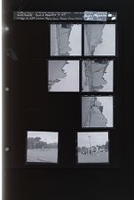 Tearing down Rose's Dime store; Band and majorettes at E.C.C. (4 Negatives (September 18, 1959) [Sleeve 50, Folder e, Box 18]