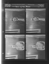 Picture of man; picture of woman (4 Negatives (February 11, 1959) [Sleeve 13, Folder b, Box 17]