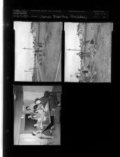 Women planting shrubbery (3 Negatives (March 7, 1959) [Sleeve 10, Folder c, Box 17]