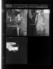 Wreck at 4th and Summit; Firefighter at burning house (3 Negatives)  (March 18, 1959) [Sleeve 21, Folder c, Box 17]