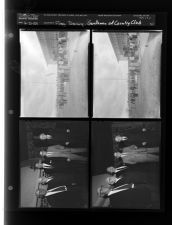 Flag raising; Gentlemen at Country Club (4 Negatives (March 21, 1959) [Sleeve 31, Folder c, Box 17]