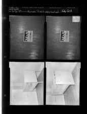 Nurses re-photographed; Baby crib (4 Negatives (March 31, 1959) [Sleeve 61, Folder c, Box 17]