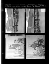 Ayden winter band; Tea for beauty contestants (2 Negatives (April 10, 1959) [Sleeve 33, Folder d, Box 17]