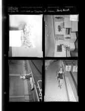 Art on display at library; Beauty parade (4 Negatives (April 10, 1959) [Sleeve 40, Folder d, Box 17]