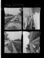 Winterville: Pipe in ditches (4 Negatives (April 22, 1959) [Sleeve 21, Folder e, Box 17]