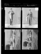 Man with 15 lb. fish; Party for Dr. White (4 Negatives (April 24, 1959) [Sleeve 29, Folder e, Box 17]