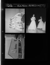 Beauty pageant; Blount Harvey E. 4th Street (3 Negatives (September 8, 1958) [Sleeve 10, Folder a, Box 16]