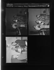 Clothing drive; D. J. Whichard Jr. receives award (3 Negatives (October 15, 1958) [Sleeve 38, Folder b, Box 16]