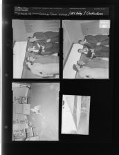 College groups; 1958 baby; Chicken house (4 Negatives) October 24-25, 1958 [Sleeve 58, Folder b, Box 16]