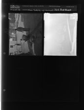 Men taking up cement; Safe truck drivers (2 Negatives (October 29, 1958) [Sleeve 69, Folder b, Box 16]