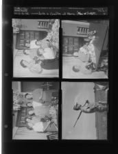 Arts and crafts at home; Man w- Shotgun (4 Negatives (November 5, 1958) [Sleeve 14, Folder c, Box 16]