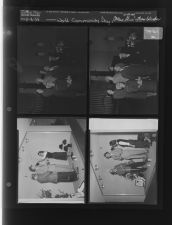 World Community Day; "Man Alive" show (4 Negatives (November 8, 1958) [Sleeve 32, Folder c, Box 16]