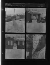 Snowman feature (4 Negatives) December 15-16, 1958 [Sleeve 35, Folder d, Box 16]